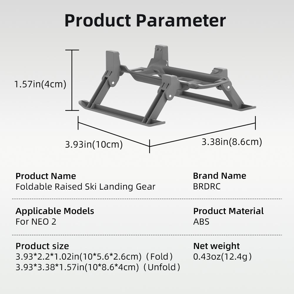 For DJI Neo 1 Heightening Tripod Folding Landing Protector Drone Accessories Landing Gear Leg Height Tripod Landing Gear