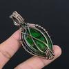 Pandantiv Labradorit Green Flash Bijuterii cu Pietre Prețioase, Pandantiv Înfășurat cu Sârmă de Cupru 999, Bijuterii Handmade Pandantiv Piatră Natală, Cadou Pentru El