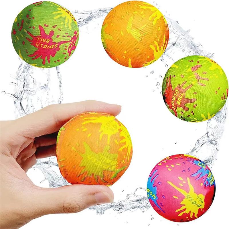 12Pcs Reusable Water Balloons Absorbent Soaker Water Balls for Kids Summer Beach Swimming Pool Party Favors Kids Pool Toys