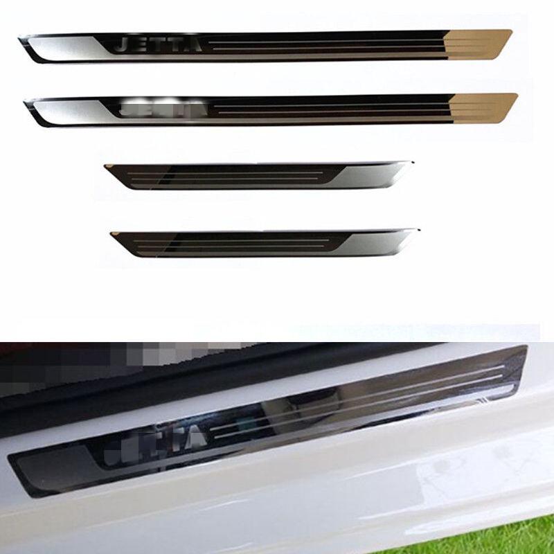 Płytki progowe i osłona bagażnika ze stali nierdzewnej do Jetta 13-16