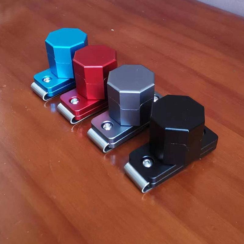 Pool Chalks Holder Magnetic Billiard Cue Chalks Holder with Aluminum Belt Clip