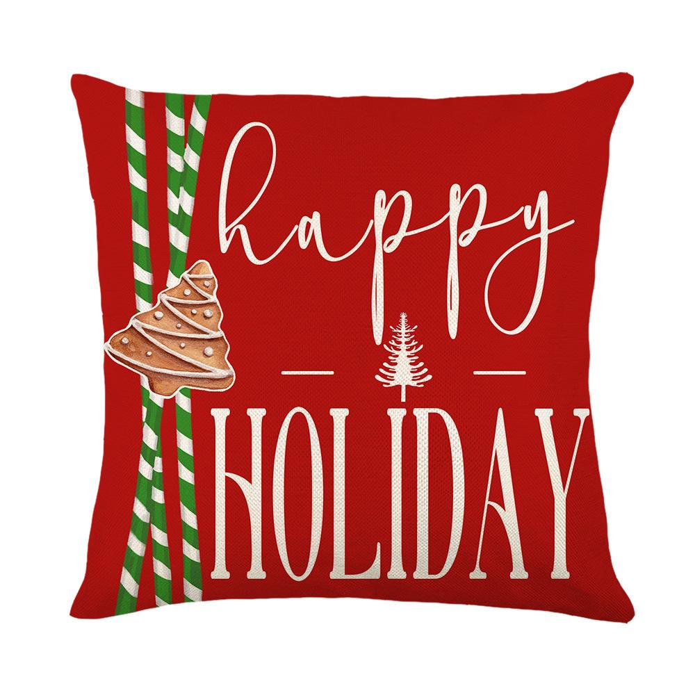 New Cartoon Christmas Holiday Home Cute Pillow Cushion Cover Couple Gift Nap Sofa Car Gift Hug