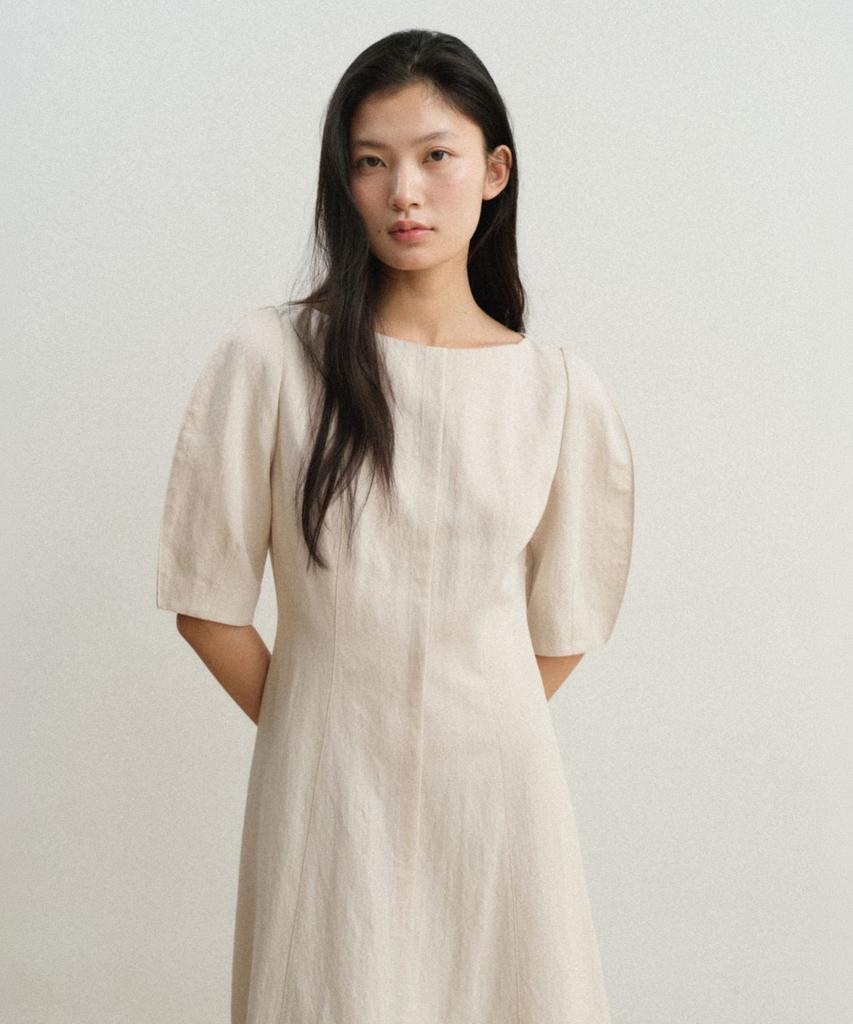 TOWAV Nui Volume Dress_Ecru