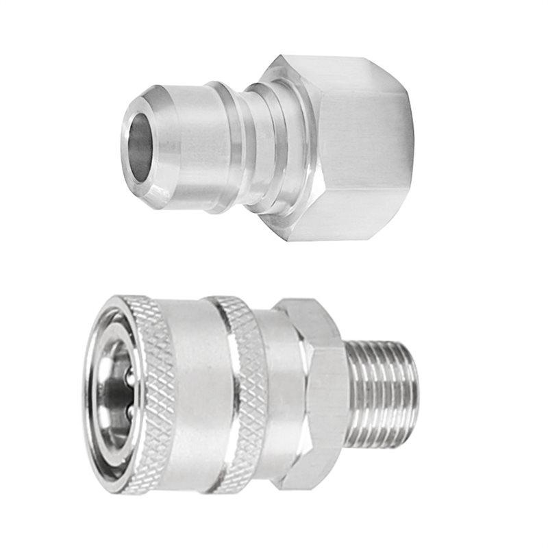 ABFS High-Pressure Pipe Joints Garden Hose Connector NPT4 Points DN15 Quick Plug Car Wash Water Pipe Connector