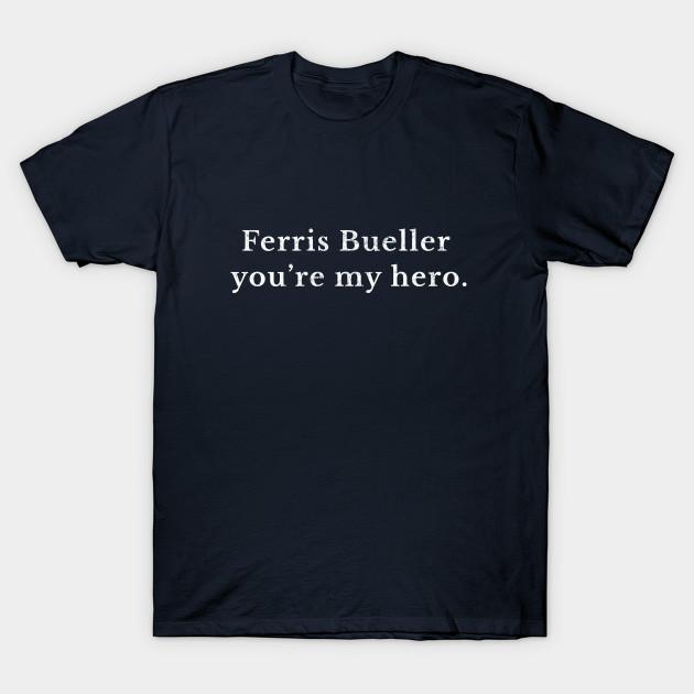 Men Black Print T-shirt Ferris Bueller You Re My Hero No-Cut Transfer Paper Print Cotton Tshirt S разноцветный