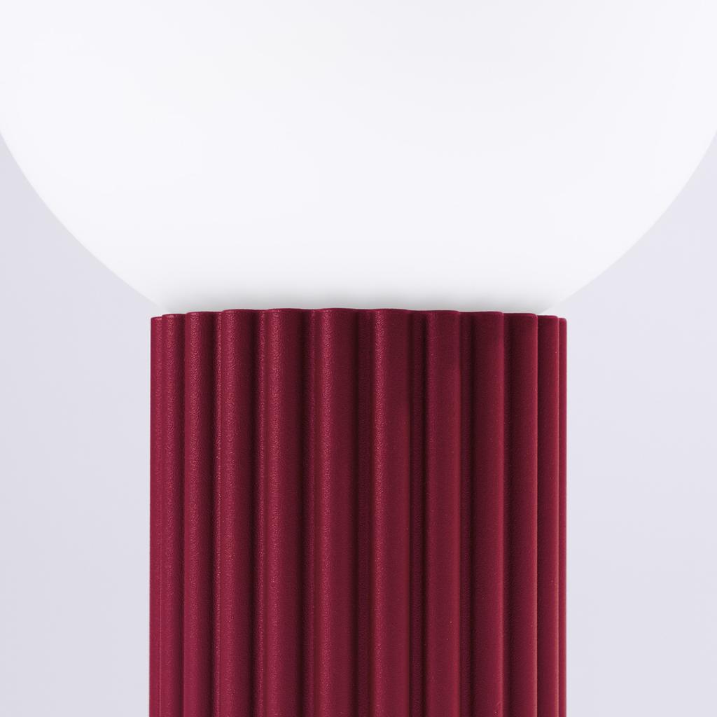 Halo burgundy desk lamp