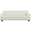 Dog Bed Cream 90 X 53 X 30 Cm Velvet