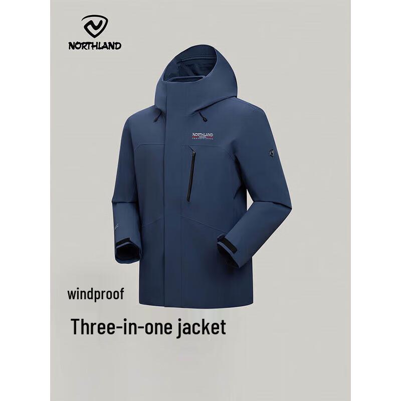 NORTHLAND Men s Windrock 3-in-1 Fleece Lined Jacket 175/92A