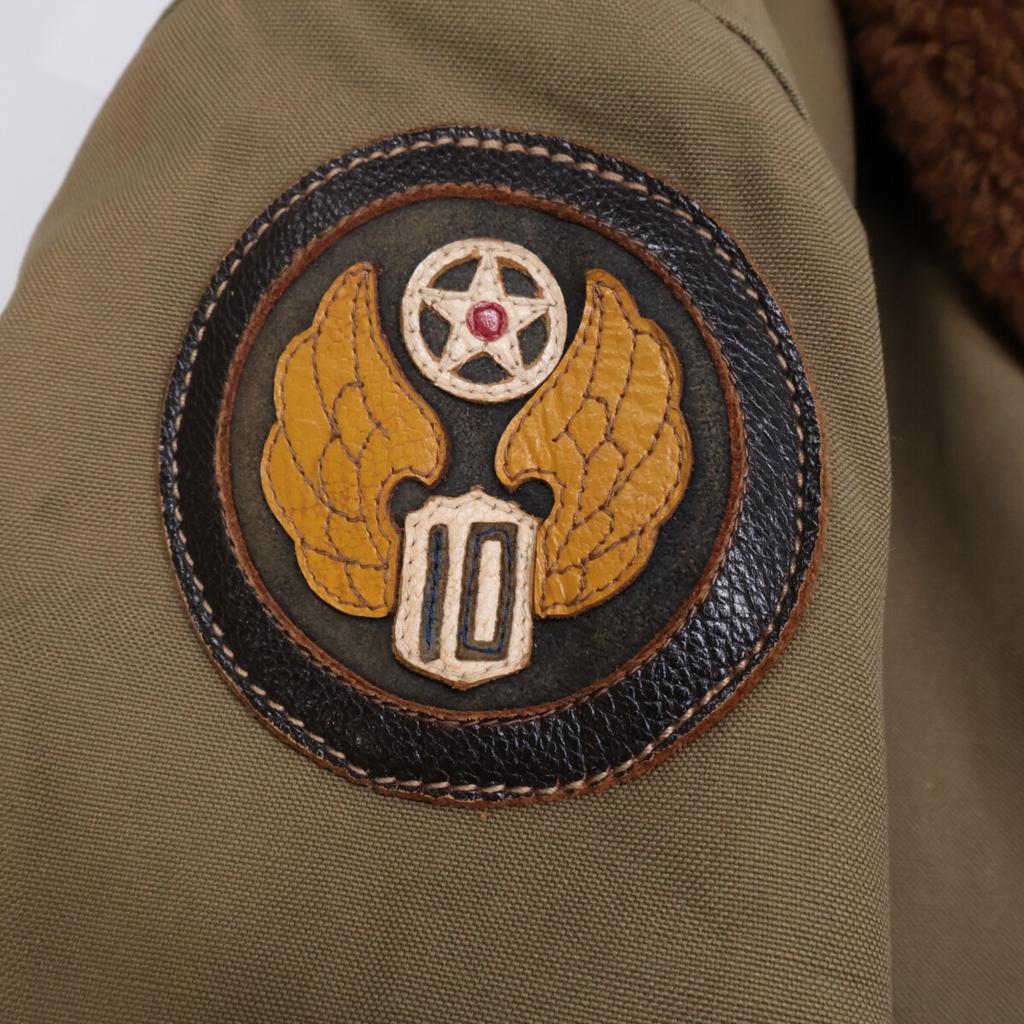 THE REAL MCCOY'S STAGG COAT B-10 Burma Bridge Busters Flight Jacket 38 khakiUsed