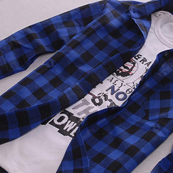 Camicia da Uomo Casual Slim Fit a Quadri con Bottoni Manica Lunga Collo a Revers Top