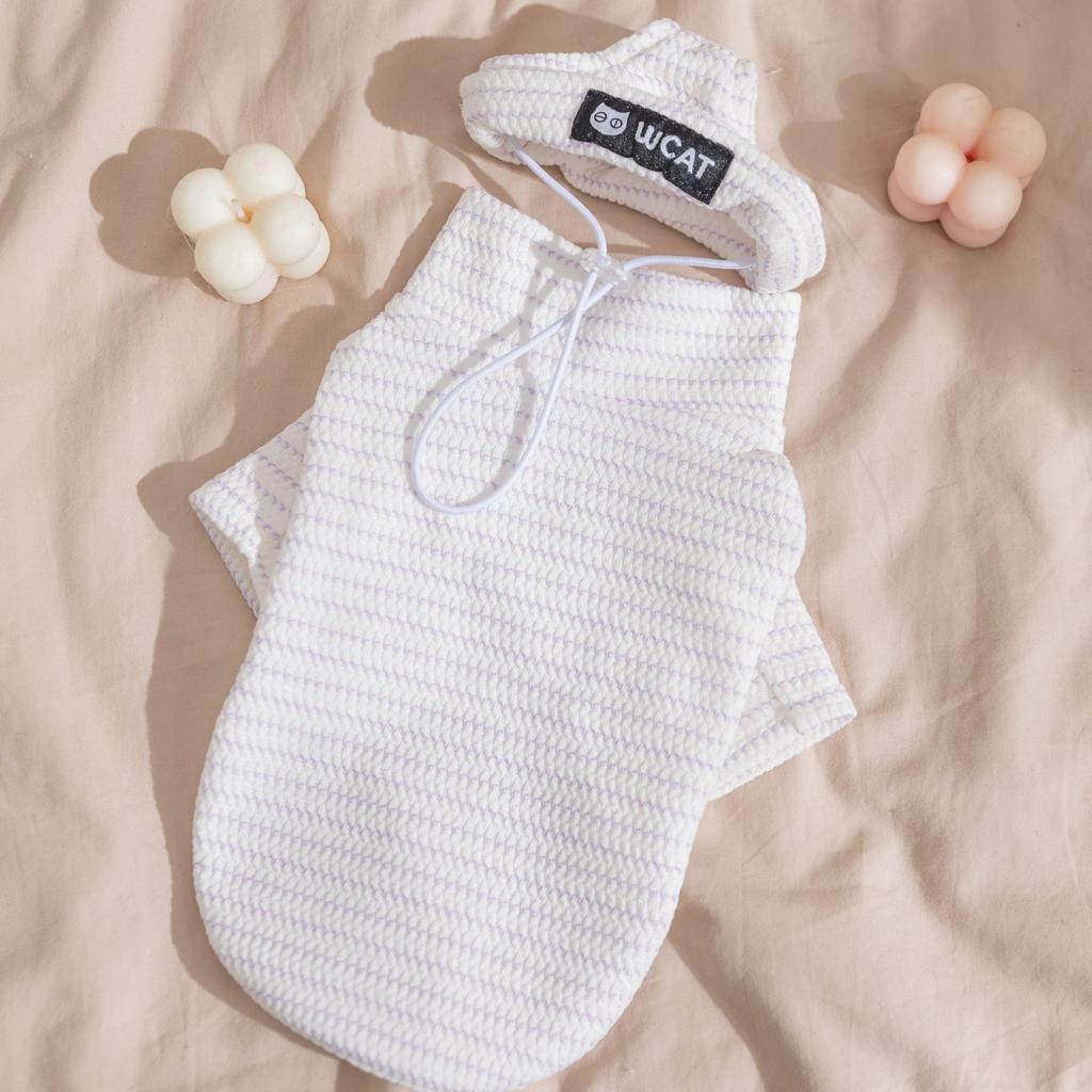 Oblečení pro mazlíčky podzimní a zimní domácí oblečení dvounohé topy na spaní s německou kočkou bezsrstá kočka kočičí oblečení