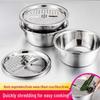 3-Piece Stainless Steel Multi-functional Basin Set