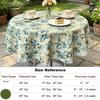 Kitchen Dining Home Ornament All Purpose Cotton Small Round Fabric Tablecloth