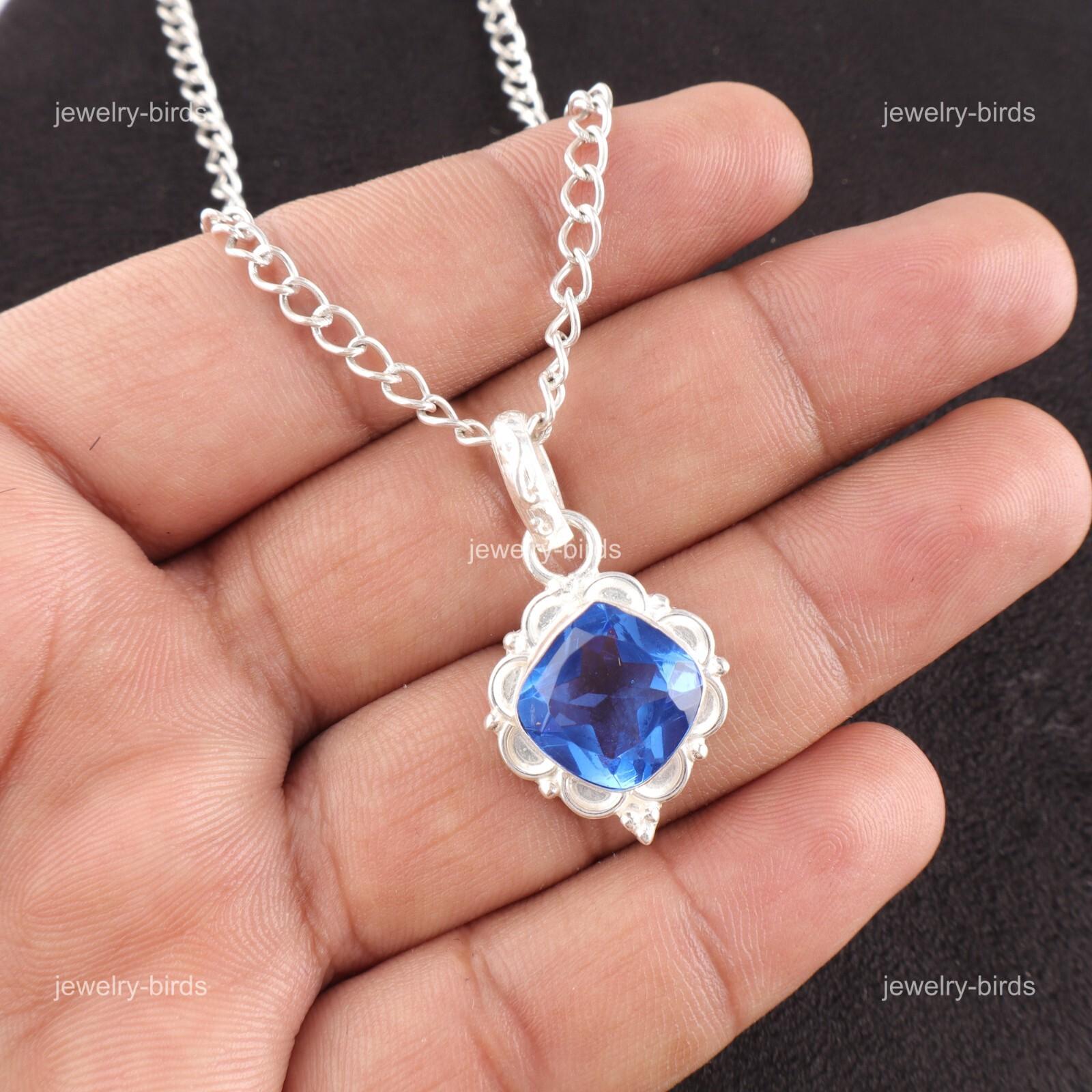

Tanzanite Stone 925 Sterling Silver Birthday Daughter Gift Handmade Boho Pendant PP-2-3