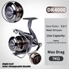 All-Metal Long Cast Spinning Fishing Reel with Lure and Line Compatibility