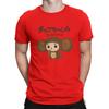 T-Shirt Cheburashka Auf Japanisch Lustiges Baumwoll-T-Shirt Kurzarm Cheburashka T-Shirt Rundhals Oberteile Geschenkidee Unisex