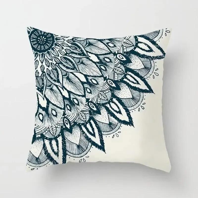 Simple Green Pattern Decorative Pillowcase Car Ornaments Office Living Room Sofa Home Pillowcase