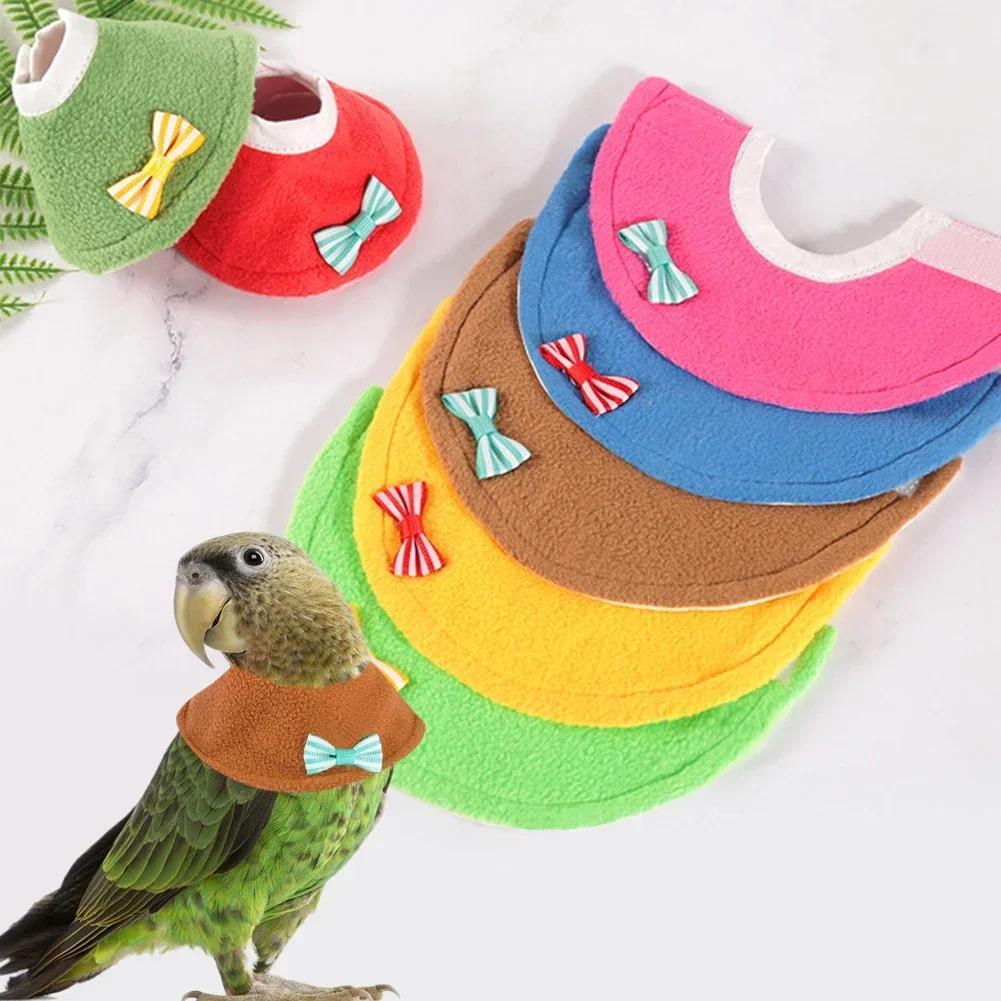 Parrot Collar Recovery Collar Anti-Biting Pecking Injury Elizabeth Protective Collar For Birds Cloak Pets Warm Clothes