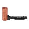 Kamera L Halterung für ZV E10 Aluminium Stativ Quick Release Platte mit Holz Griff 1/4 Zoll Gewinde H