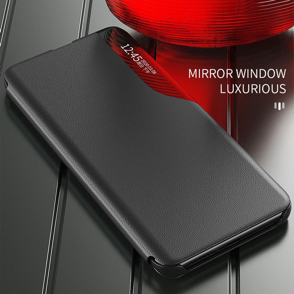 For Xiaomi 14 Case View Window PU Leather Flip Phone Cover