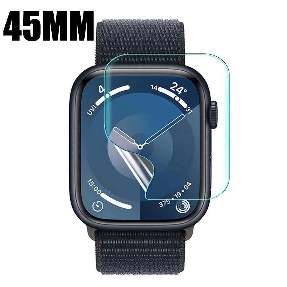 For Apple Watch Series 10 9 Hydrogel Film Soft HD Screen Protector for IWatch S10 42mm 46mm S9 41mm 45mm Smartwatch Accessories