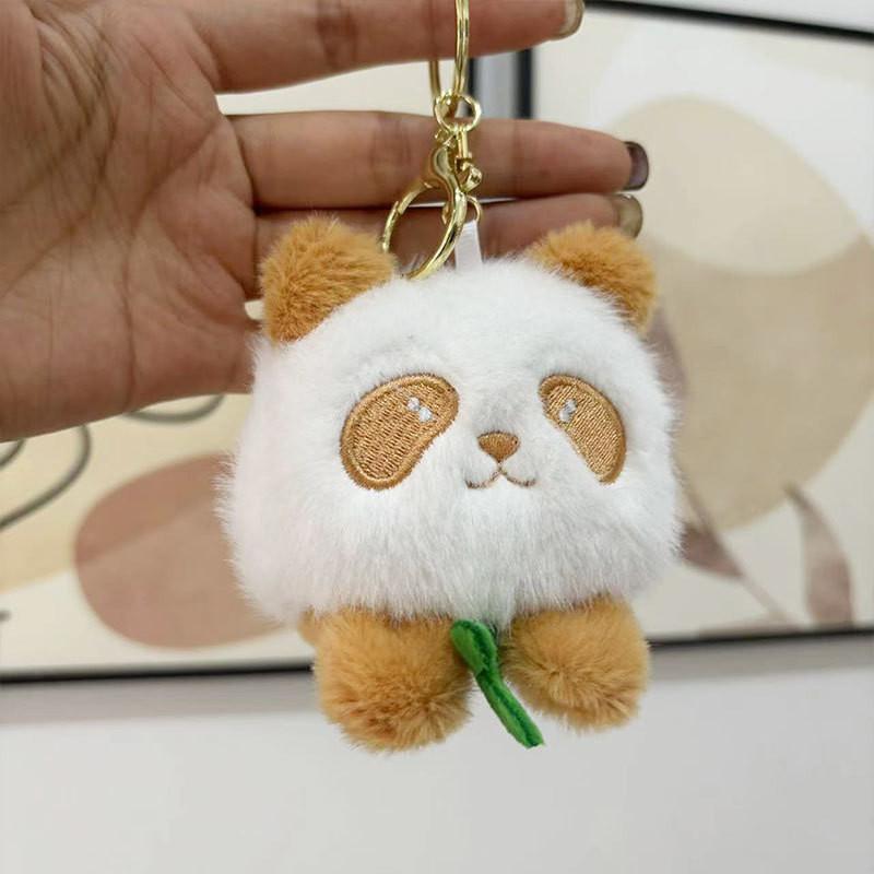 Adorable Panda Plush Toy Four Inch Stuffed Animal Keychain Perfect For Kids Gifts