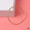 1Pcs African Gold Color Shiny Bangles Dubai Circle Bracelet Jewelry For Women Girls Ethiopian Bride Wedding