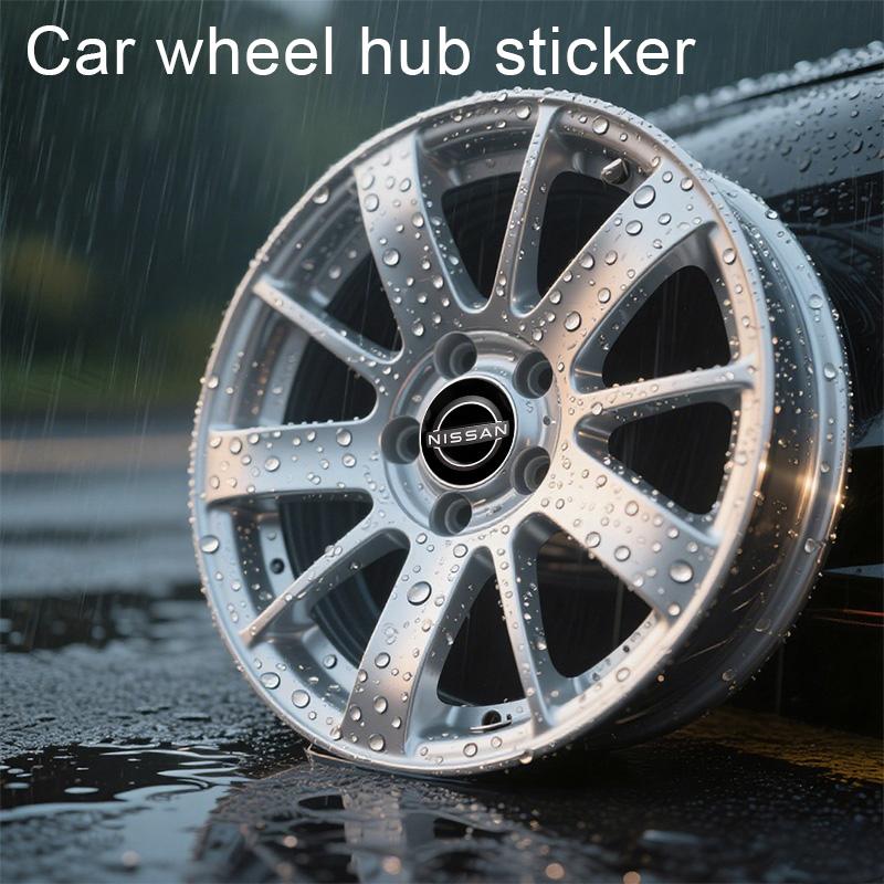 4pcs Car Wheel Center Covers Badge Sticker Stickers For Nissan Qashqai X J10 J11 Trail Tiida Teana Skyline Juke X-trail Almera