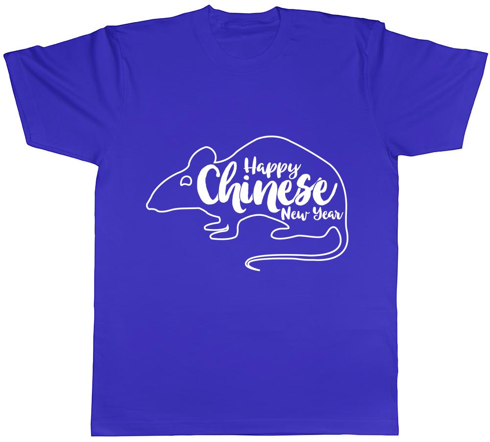 Happy Chinese New Year Rat Unisexs Unisexs Ladies TShirt Tee