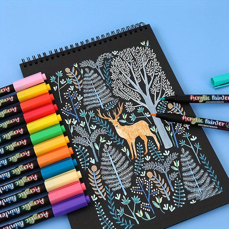 12-100 Colors Markers Set with Fine & Chisel Tip - Professional Art Markers for Adults, Perfect for Drawing, Sketching, Coloring & Animation