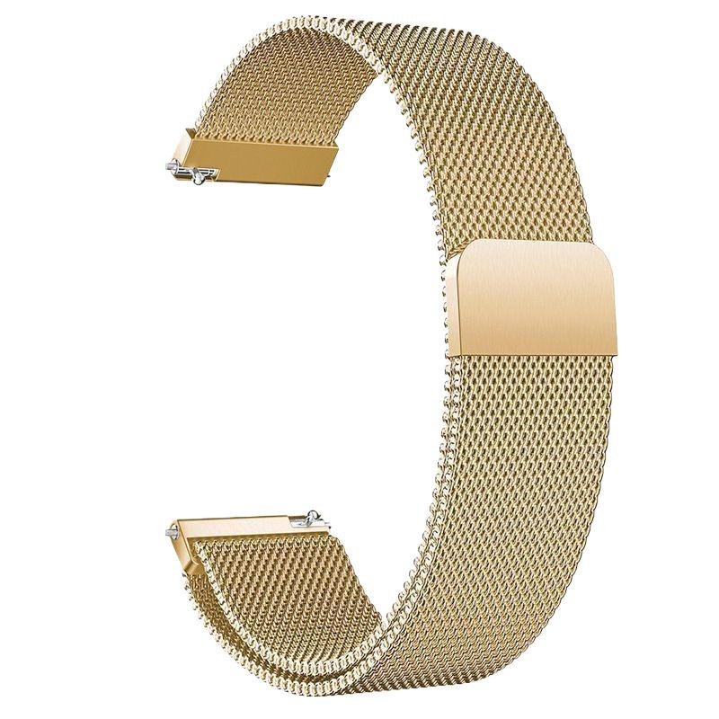 1422mm Magnetic Stainless Steel Milanese Strap, 20mm, Compatible with Xiaomi, Samsung, Huawei Devices, Flat Head Design, 18UK.