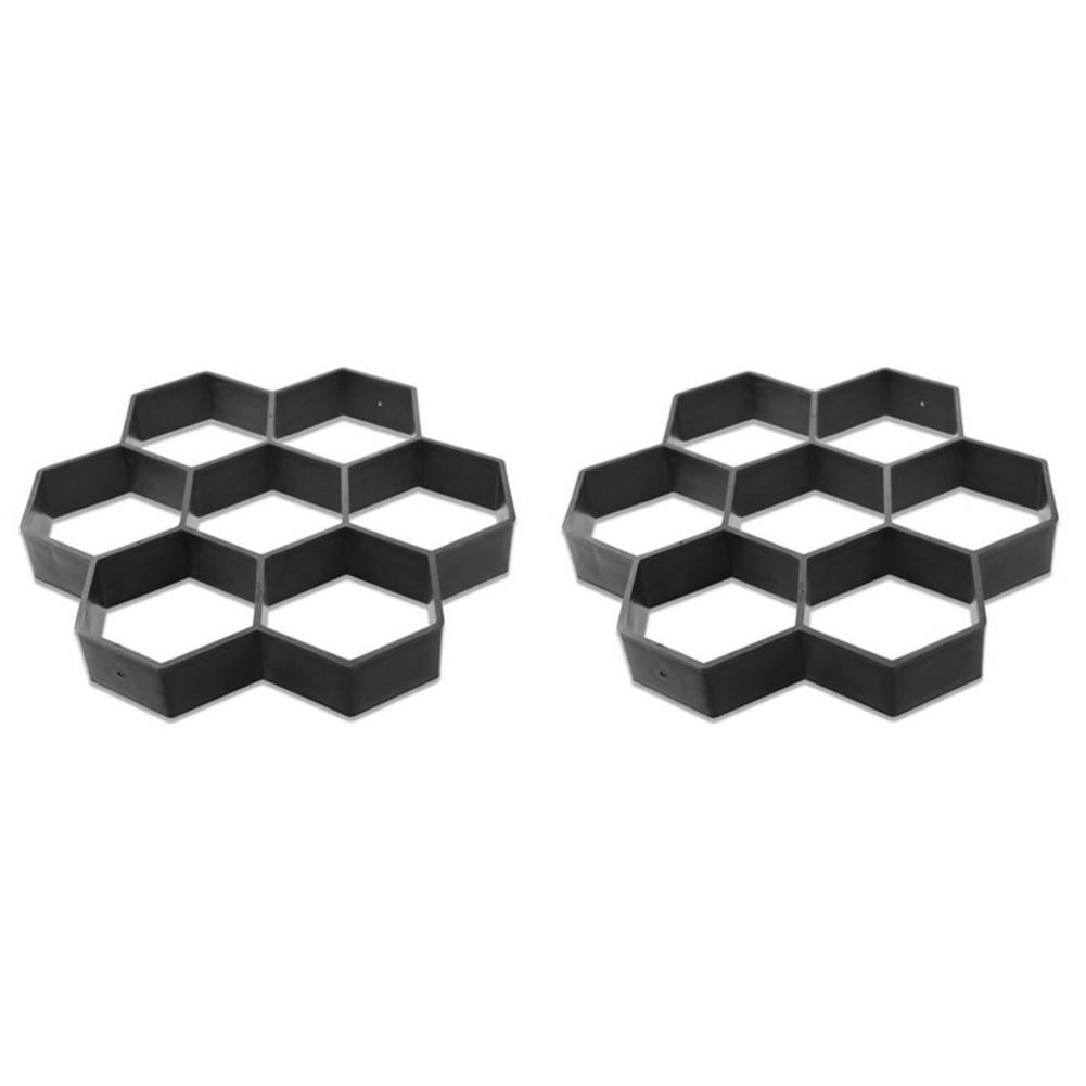 DIY Path Maker Paver Molds 9 Grid Path Stone Concrete Molds Reusable Manually Paving Cement Brick Stone Road Concrete Molds