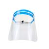 Transparent face shield with retractable temple arms for cycling, dental protection, cooking to prevent oil splashes, wind protection, eye
