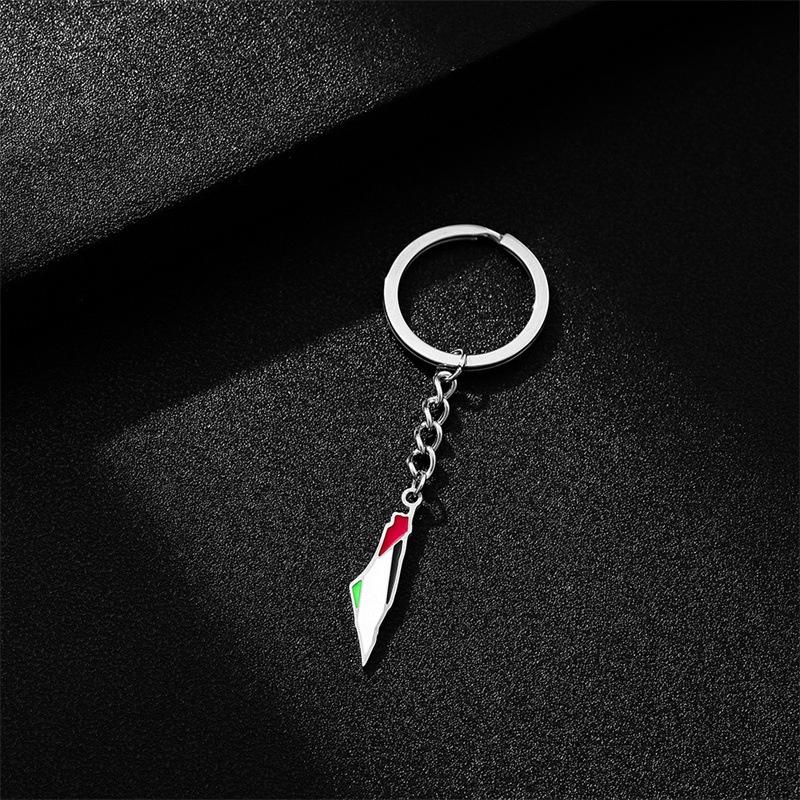 

Keychain Palestine Flag Show Your Support For Peace And Antiwar Movements StyleA