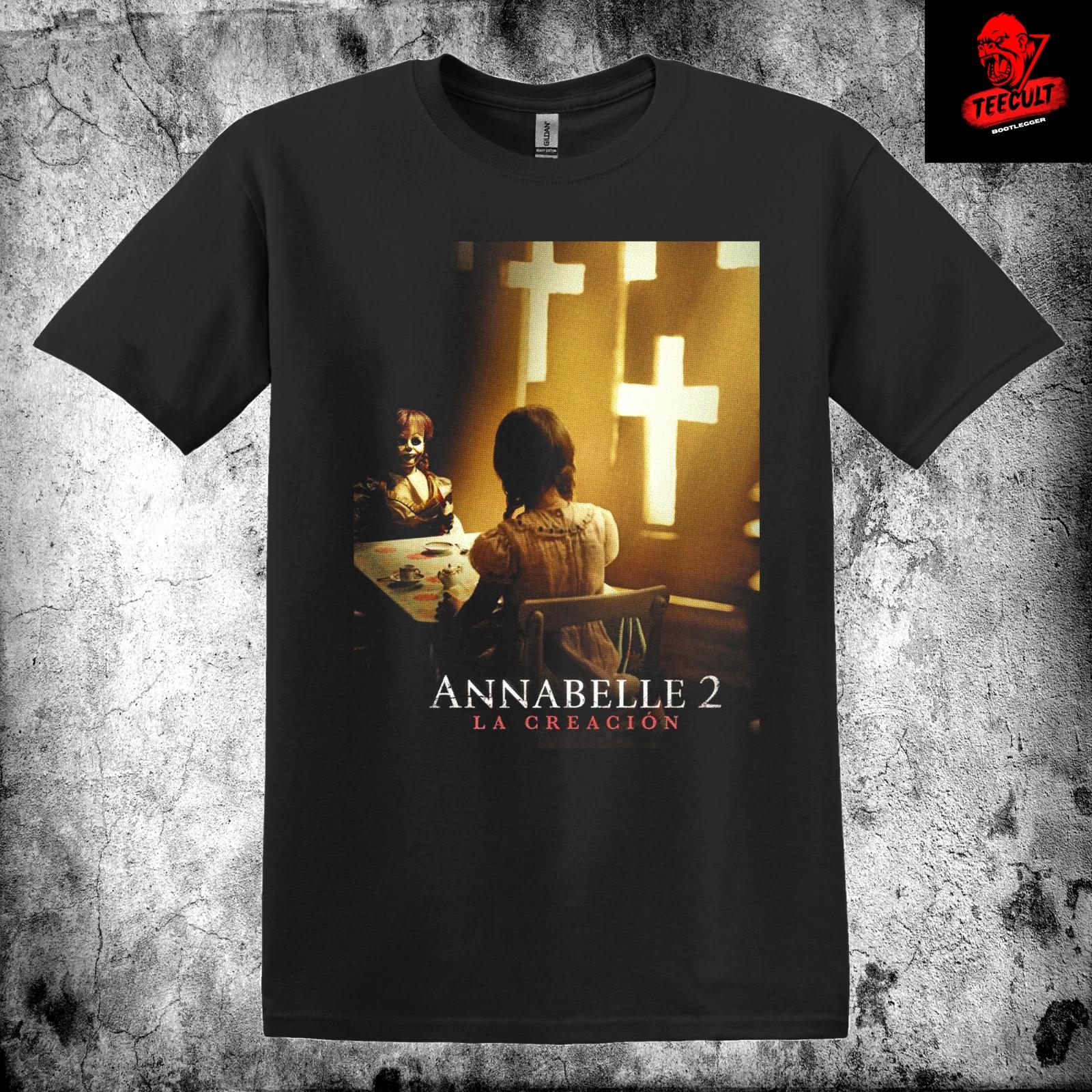 Men s and Women s T-shirts Annabelle 2 Doll The Conjuring Horror Movie Unisex Heavy Cotton XXXL