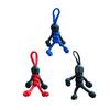 Braided Rope Keyring Skeleton Soldier Backpack Pendant Keychain with Helmet Design Portable Lightweight Keyring