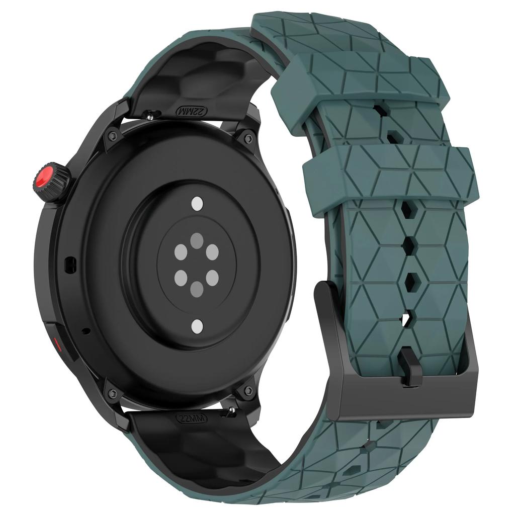 22mm 20mm Silicone Strap For Huawei Watch 5/4/GT6-5-4 Samsung Watch 7/6/5/4 Football Pattern Bracelet Amazfit GTR 4/Balance Band