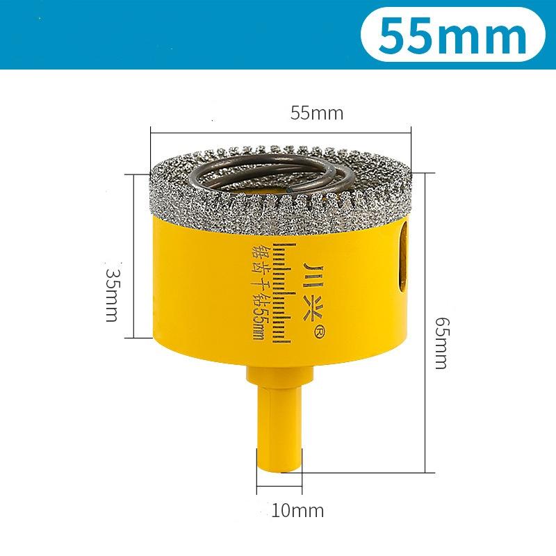 Spring-loaded Serrated Hole Opener for Ceramic Tile Rock Plate Quartz Stone Marble Material Drilling, Diamond Drill Bit