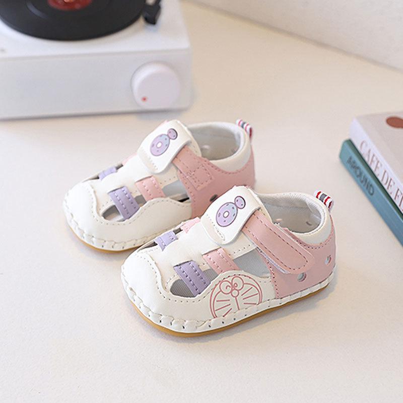 Baby Toddler Summer Shoes With Soft Sole And Breathable Synthetic Leather For Kids