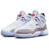 Paris Saint-Germain x Air Jordan Jumpman Two Trey Paname Herren-Sneaker Weiß Bimsstein Leuchtendes Karmesinrot DX6551-104