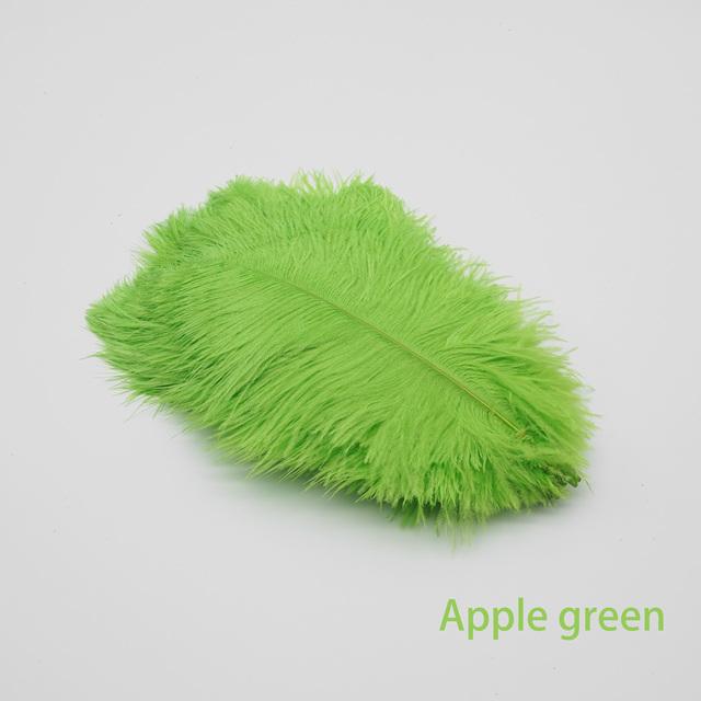 60Pcs/Lot Natural White Ostrich Feathers Handmade Craft Accessories Wedding Home Decorations