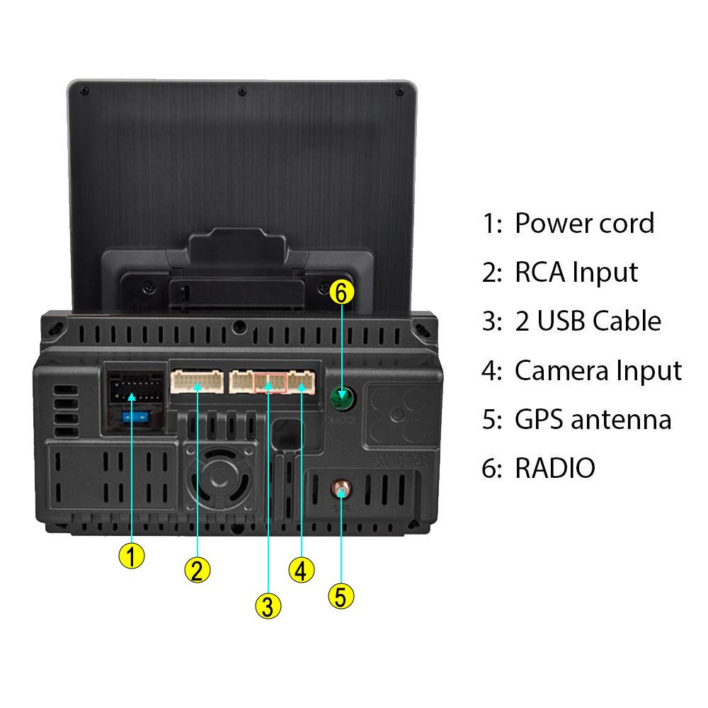 2din CarPlay 9.5inch Vertical Screen Android Radio Car Multimedia Player GPS Navigation Head Unit Stereo WiFi