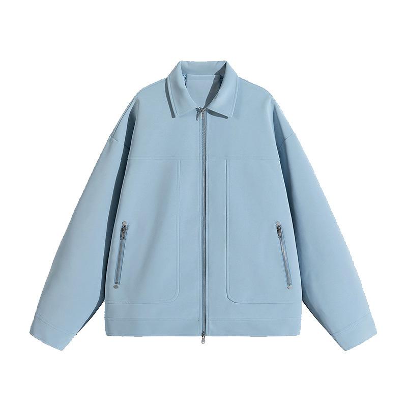 Minimalist PU Leather Jacket Jacket Men's Winter Lapel Solid Color Leather Senior Sense Retro Biker Men's Jacket Breathable Work Casual Jacket