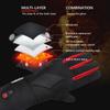 Rechargeable Heated Gloves with Auto Adjustable Warmth Comfort Practical Nylon Construction Outdoor Winter Use