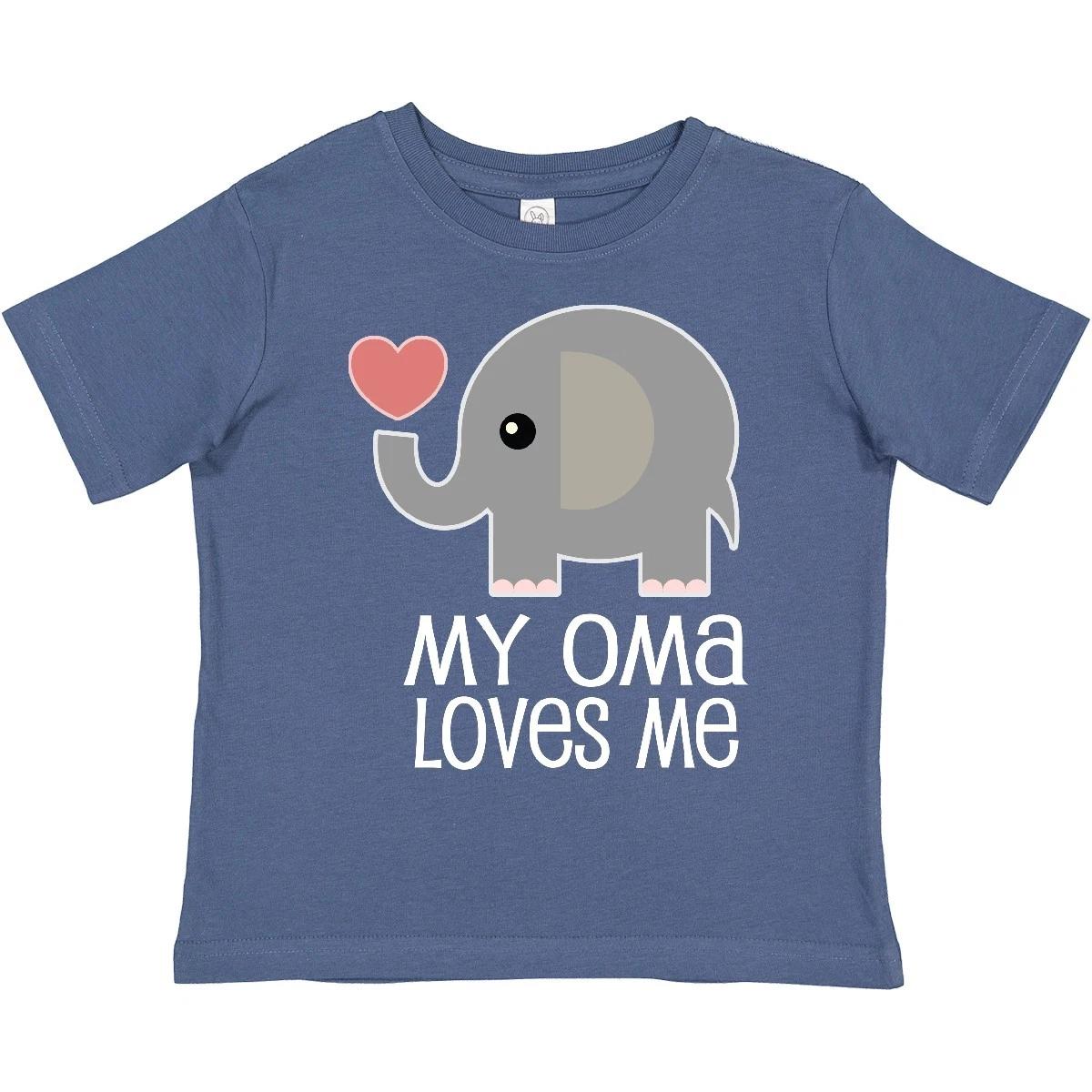 Inktastic My Oma Loves Me Grandchild Toddler T-Shirt Cute Childs Grandson Child 100