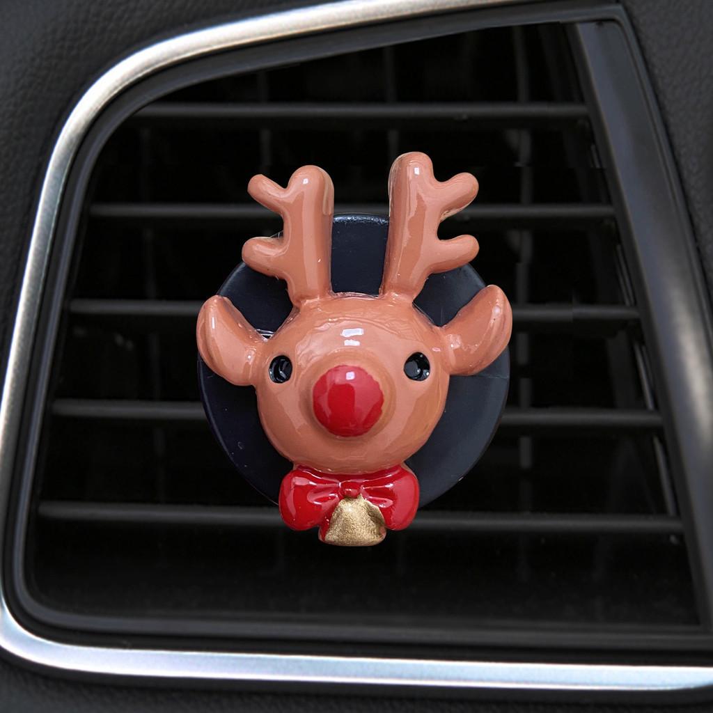 Cute Cartoon Car Air Vent Perfume Holder Christmas Decorative Accessories For Car Interior