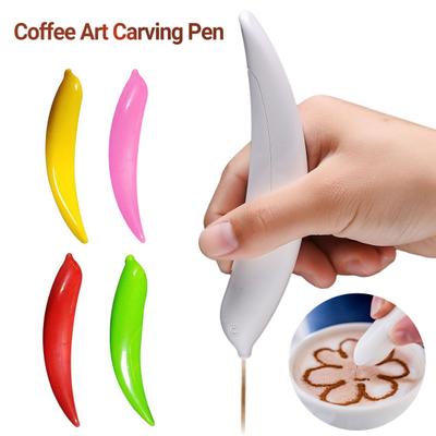 Latte Art Pen Easy-to-Use Wide Application DIY Tool Electrical Coffee Art Carving Pen for Caf