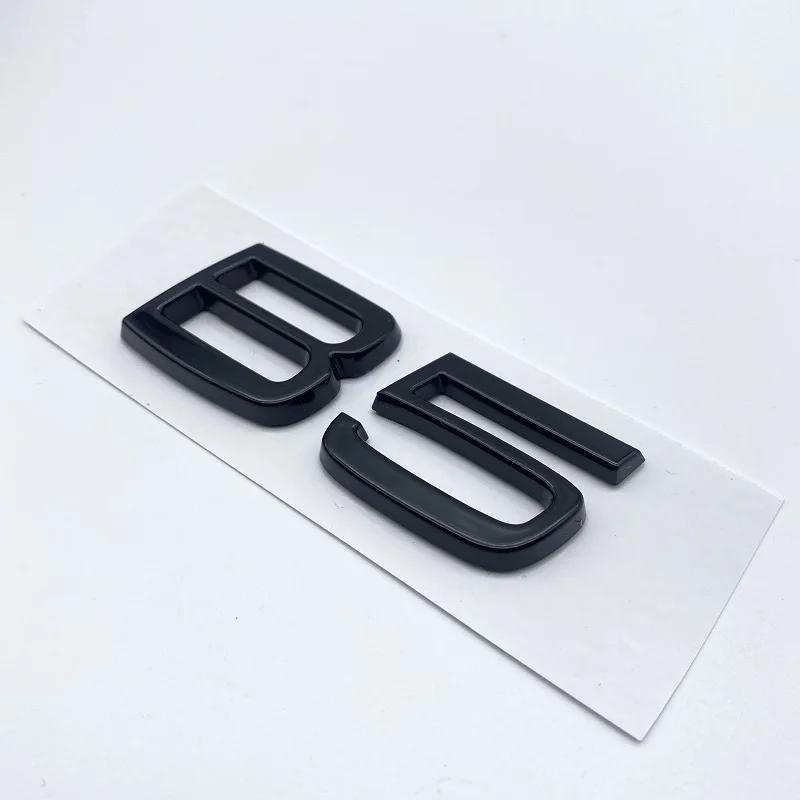 ABS Letters Numbers Emblem B4 B5 T4 T5 T6 T8 Trunk Lid Badge Decal Car Sticker for Volvo V60 Glossy Black Chrome