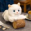 5 Styles Cuddly Lifelike Kitten Plush Toys Cotton Stuffed Lying Prone Cat Doll Well-behaved Desktop Pets Room Decor Funny Gift