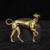 Tischdekoration Vintage Messing Tierfiguren Handwerk Zubehör Massives Messing Treue Hunde Dekorative Objekte Geschenke